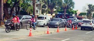 Intrant modifica calzada en el malecón de la capital, tras varios accidentes