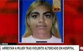Arrestan a mujer tras violento incidente en el Hospital Morillo King en La Vega
