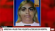 Arrestan a mujer tras violento incidente en el Hospital Morillo King en La Vega