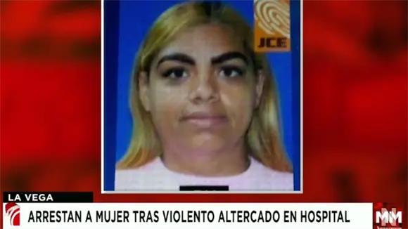 Arrestan a mujer tras violento incidente en el Hospital Morillo King en La Vega