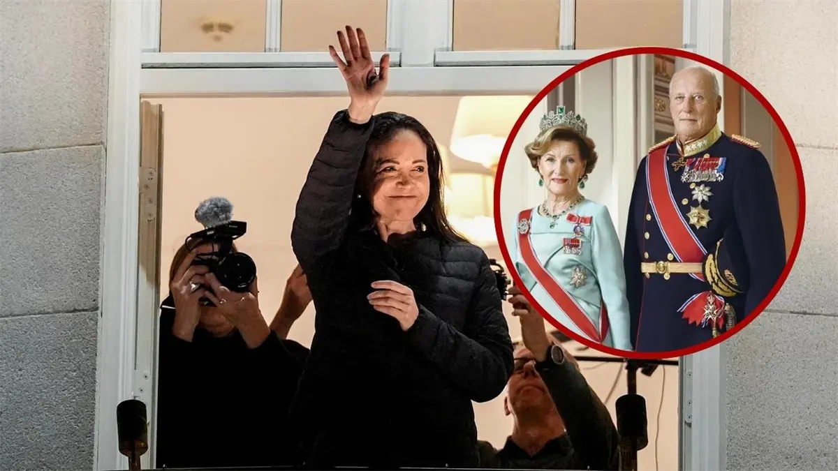 María Corina Machado fue recibida por los reyes de Noruega.