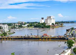 MOPC informa cierre temporal del puente flotante sobre el r&iacute;o Ozama este s&aacute;bado