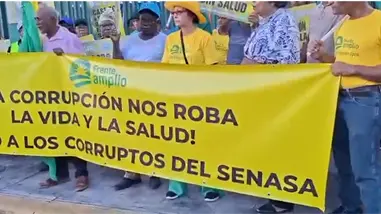 Frente Amplio realiza sexta caminata protesta por corrupci&oacute;n en Senasa y salida de fuerzas militares extranjeras