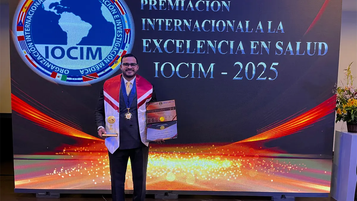 Reconocen al doctor Julián Rodríguez en Premiación de Salud Internacional de IOCIM