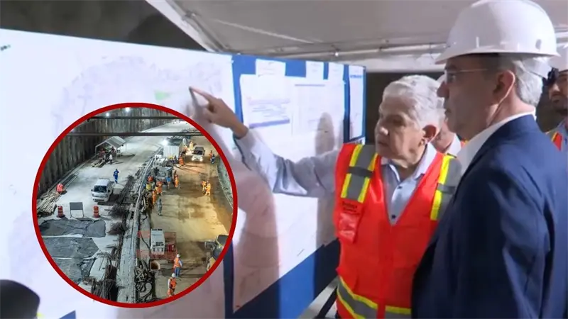 Abinader realiza visita de supervisión al túnel bajo la Plaza de la Bandera