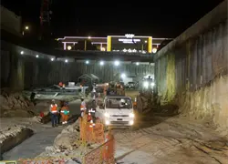 Presidente Abinader supervisa avances del t&uacute;nel bajo Plaza de la Bandera