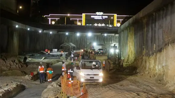 Presidente Abinader supervisa avances del t&uacute;nel bajo Plaza de la Bandera