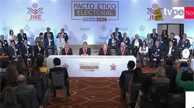Candidatos a la Presidencia de Perú firman Pacto Ético Electoral para comicios de 2026 Candidatos a la Presidencia de Perú firman Pacto Ético Electoral para comicios de 2026
