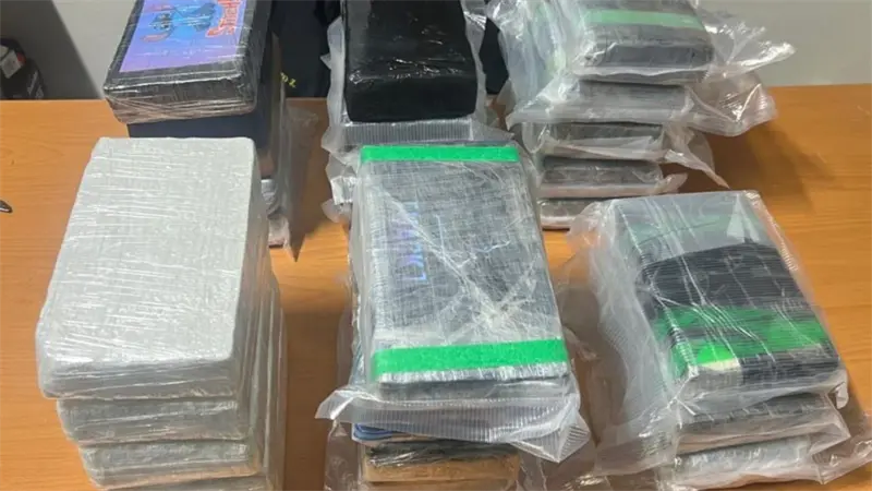 DNCD captura dos alemanes e incauta en el AILA otros 28 paquetes presumiblemente cocaína