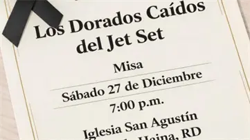 Los Haineros &Eacute;poca Dorada invitan a misa en memoria de v&iacute;ctimas del colapso del Jet Set