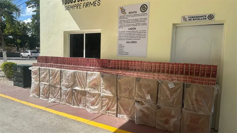 Ejército incauta 260 mil cigarrillos tras enfrentamiento con contrabandistas en Elías Piña