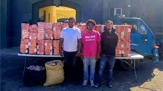 Ejército ocupa 280 mil cigarrillos ilícitos ocultos bajo carga de paja en un camión en Montecristi