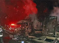 Un muerto y 26 heridos en un accidente con m&aacute;s de 50 veh&iacute;culos al noroeste de Tokio