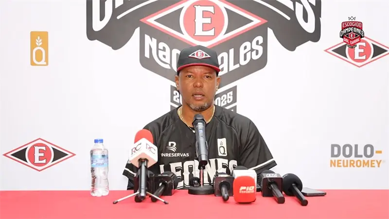 M&aacute;nager de los Leones del Escogido tras derrotar a Los Toros: "Nuestros jugadores no se rinden"