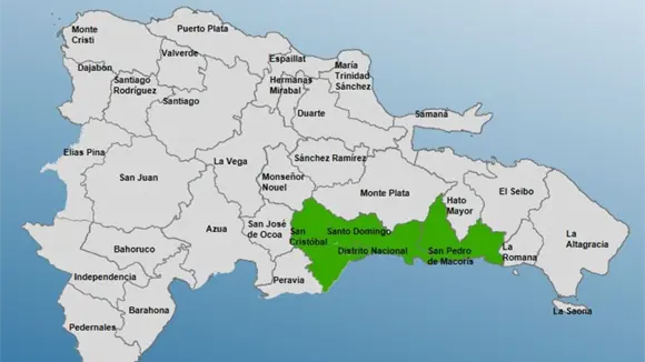 COE coloca cuatro provincias en alerta verde por incidencia de vaguada durante fin de año