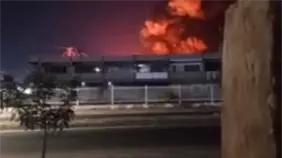 Planta qu&iacute;mica incendiada en Venezuela niega haber sido blanco de ataque de Trump