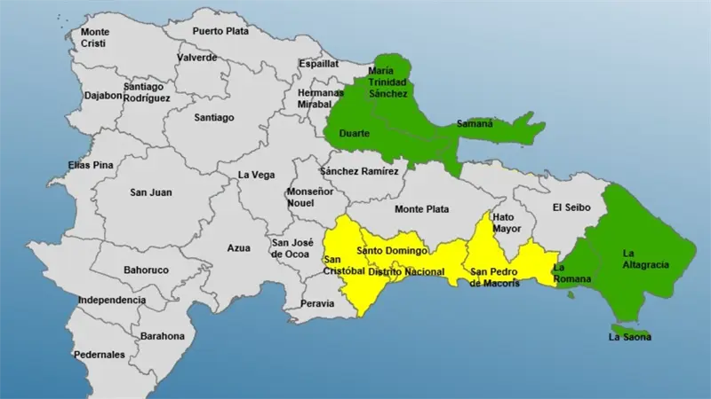 COE ampl&iacute;a alerta para nueve provincias por vaguada