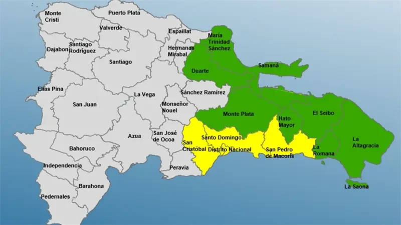 COE ampl&iacute;a niveles de alerta en 12 provincias por vaguada