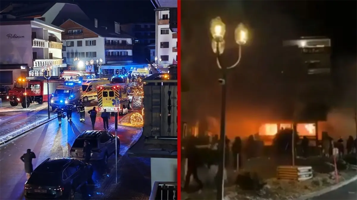Incendio en bar en estaci&oacute;n suiza de esqu&iacute;