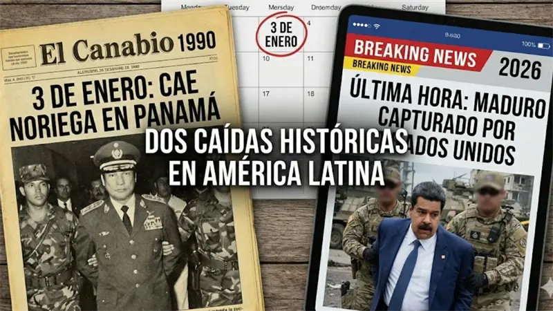 3 de enero: Una fecha compartida por dos caídas históricas en América Latina, Maduro y Noriega
