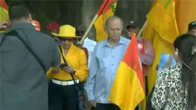 Partidos de izquierda se concentran en parque Independencia tras anuncio sobre captura de Maduro