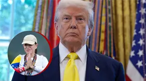 Trump dice que analizará una posible presidencia de Machado en Venezuela