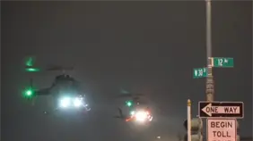 Maduro llega en helic&oacute;ptero a la ciudad de Nueva York, donde afrontar&aacute; proceso judicial