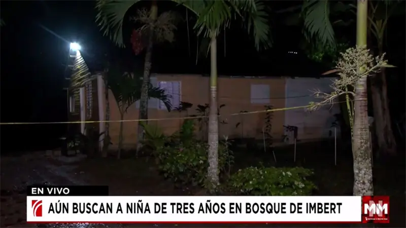 Contin&uacute;a la b&uacute;squeda de ni&ntilde;a de tres a&ntilde;os desaparecida en Imbert, Puerto Plata