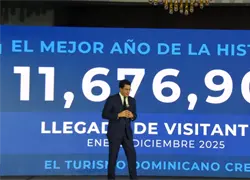 Rep&uacute;blica Dominicana alcanza r&eacute;cord hist&oacute;rico con 11.6 millones de visitantes en 2025