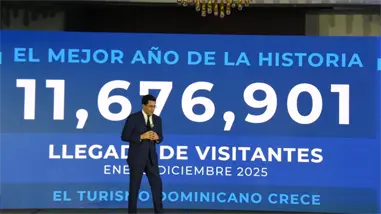 Rep&uacute;blica Dominicana alcanza r&eacute;cord hist&oacute;rico con 11.6 millones de visitantes en 2025