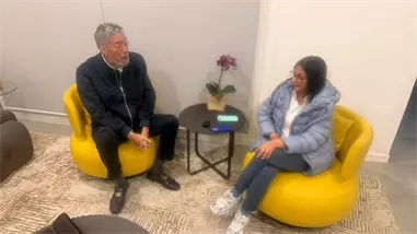 Miguel Mej&iacute;a se re&uacute;ne con la presidenta venezolana Delcy Rodr&iacute;guez en visita oficial