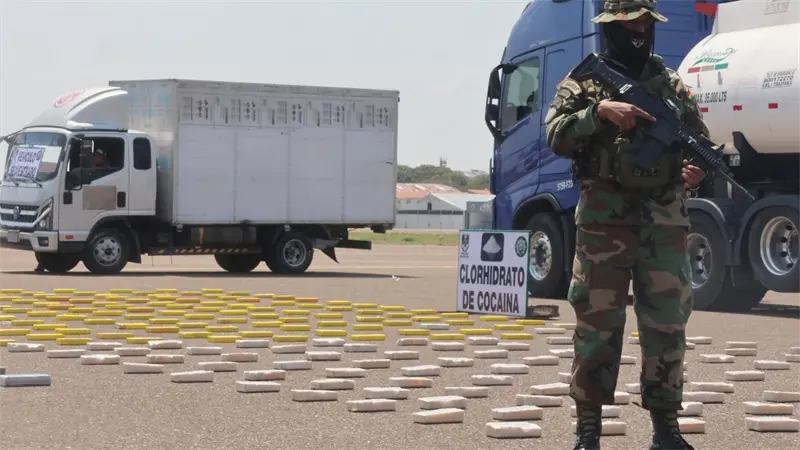 La fuerza antinarc&oacute;ticos de Bolivia decomisa 42 kilos de coca&iacute;na procedente de Per&uacute;