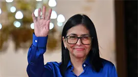 Delcy Rodr&iacute;guez confirma llamada telef&oacute;nica con Trump para abordar agenda de trabajo