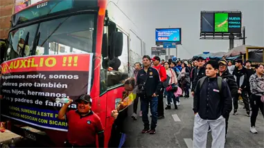 Miles de autobuses acataron paro en Lima y Callao contra el crimen organizado