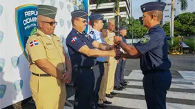 Antorcha ol&iacute;mpica de los LV Juegos Deportivos Militares y Policiales llega a la Polic&iacute;a Nacional