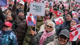 Miles de groenlandeses y daneses claman contra las amenazas de Trump