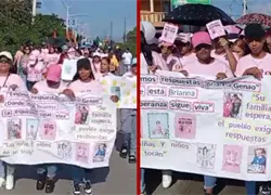 Familiares y comunitarios marchan en respuesta por la desaparici&oacute;n de Brianna Genao