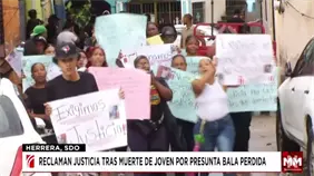 Reclaman justicia tras muerte de joven por presunta bala perdida