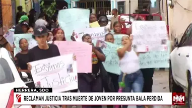 Reclaman justicia tras muerte de joven por presunta bala perdida