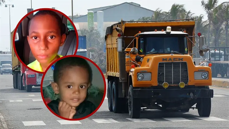 Habitantes de Cambita reclaman frenar paso de camiones tras muerte de menores