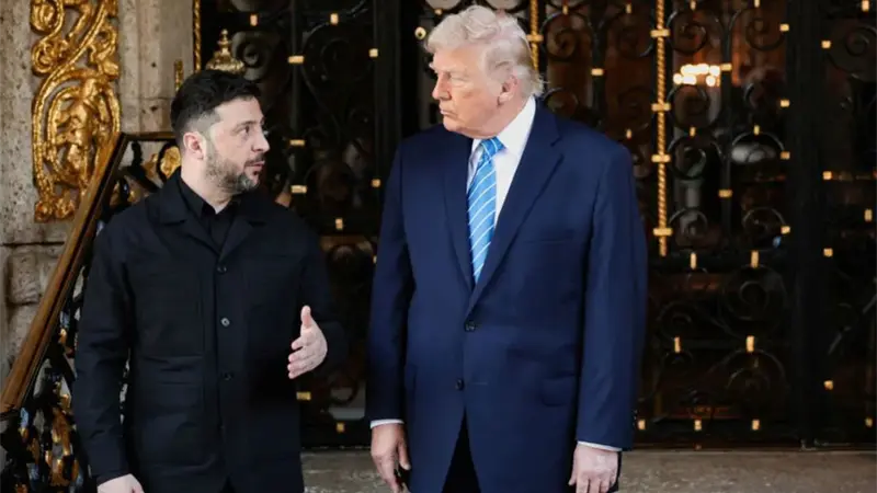 Comienza la reuni&oacute;n entre Trump y Zelenski en Davos