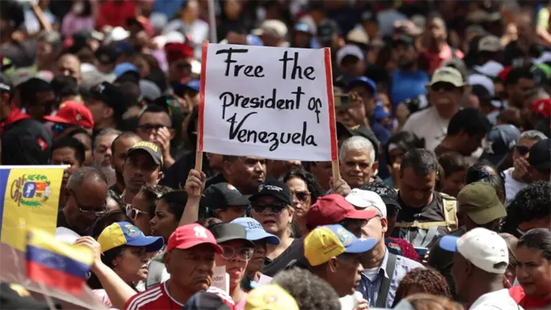 Chavistas piden libertad de Maduro en 68 aniversario de la ca&iacute;da de Marcos P&eacute;rez Jim&eacute;nez
