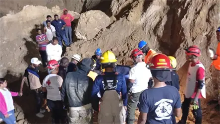 Recuperan cuerpo de trabajador tras derrumbe de mina en Nigua
