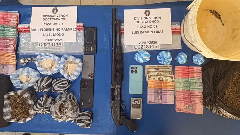 Operativos en Ver&oacute;n: capturan a dos hombres con m&aacute;s de 2,700 gramos de coca&iacute;na, marihuana y crack