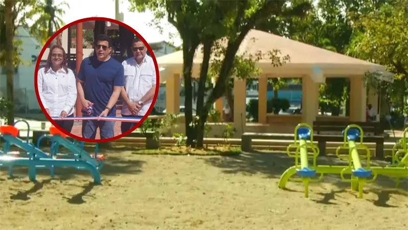 David Collado inaugura Parque Juan Pablo Duarte en Saman&aacute;