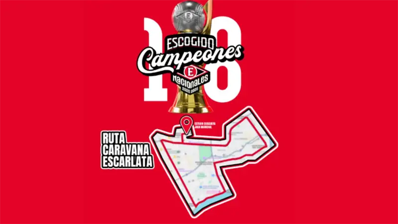 Hoy el Escogido celebrar&aacute; su corona #18 con la Gran Caravana Escarlata