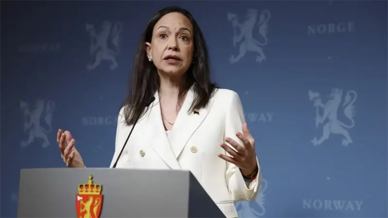 Machado dice que la amnist&iacute;a de Venezuela es por presi&oacute;n de EE.UU. y espera que se cumpla