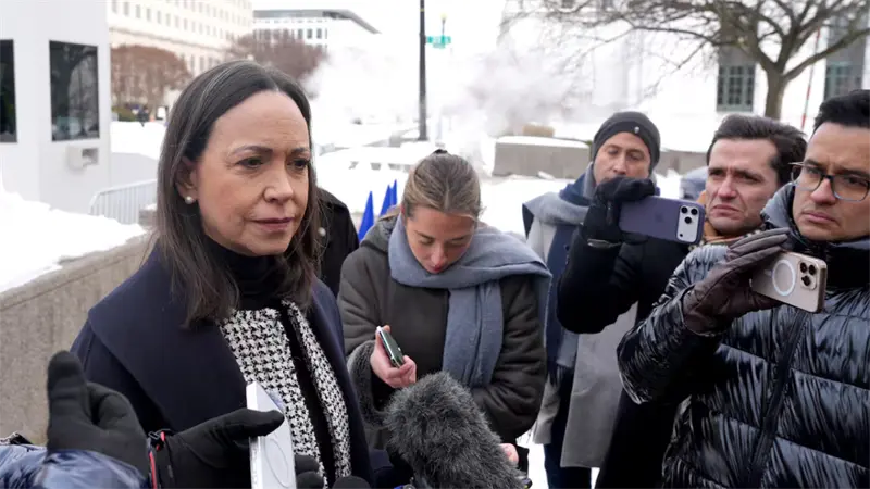 Machado dice que Delcy Rodr&iacute;guez es incapaz de liderar transici&oacute;n pol&iacute;tica en Venezuela