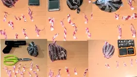 Polic&iacute;a arresta a seis personas y ocupa 243 gramos de sustancias en Pedernales