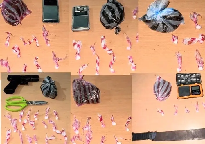 Polic&iacute;a arresta a seis personas y ocupa 243 gramos de sustancias en Pedernales